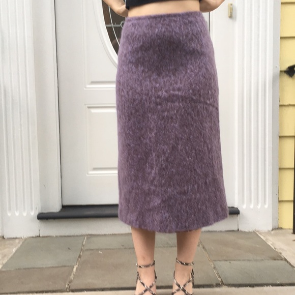 French Connection Dresses & Skirts - French connection purple wool midi skirt